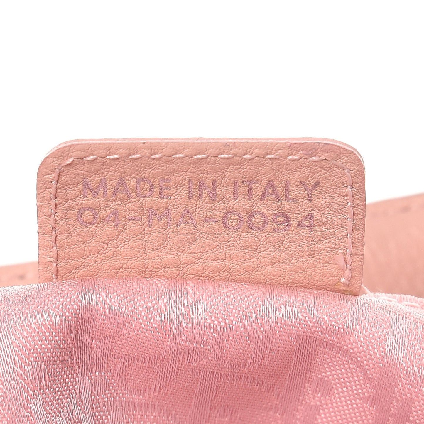 Calfskin Cannage Stitched Small East West Lady Dior Rose Clair