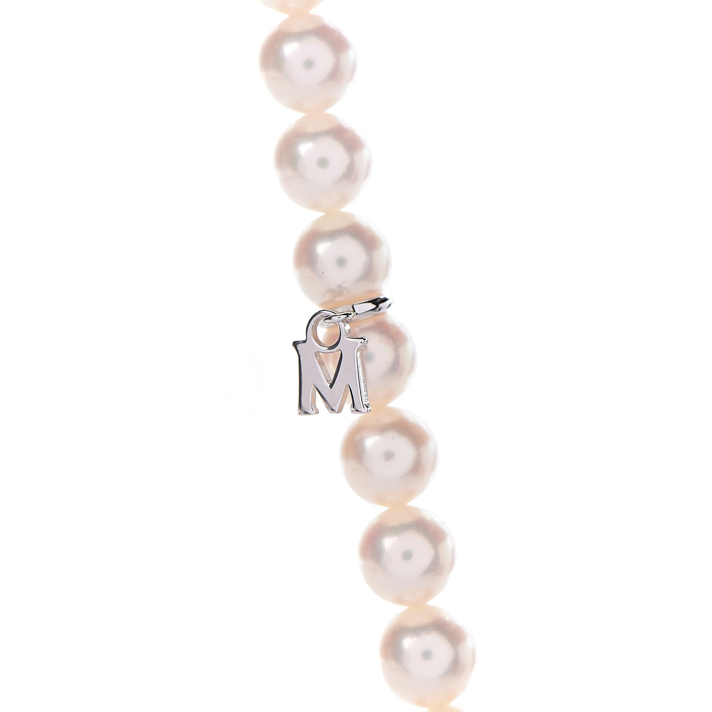 14K White Gold 6-6.5mm Akoya Pearl Strand Necklace 28