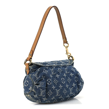 Louis Vuitton Monogram Denim Mini Pleaty Blue 3 of 11