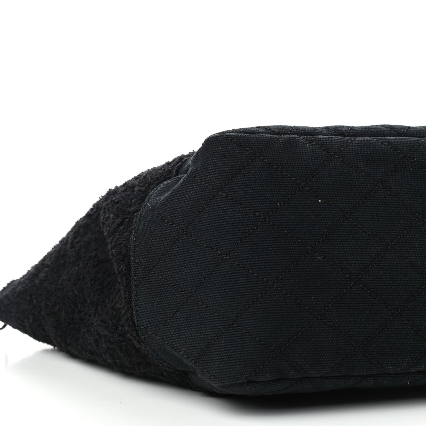Terry Quilted CC Tote Black