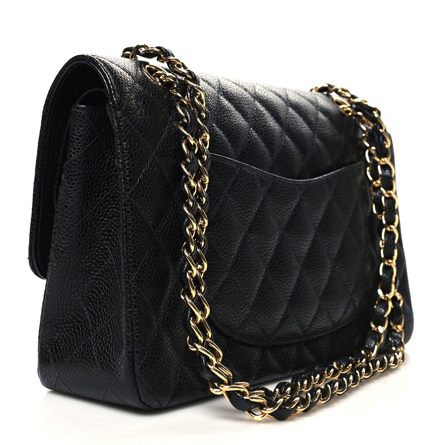 Chanel Caviar Quilted Medium Double Flap Black 3 of 10