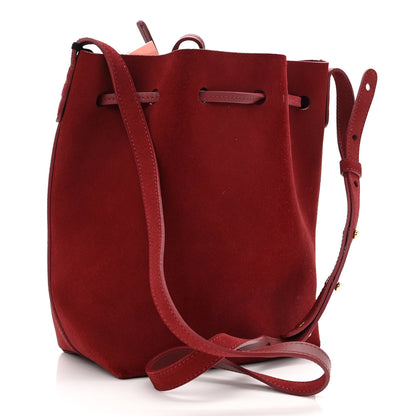 Mansur Gavriel Suede Mini Bucket Bag Rococo 3 of 10