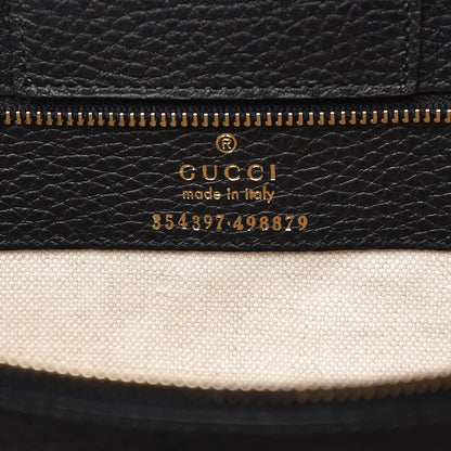Gucci Pebbled Calfskin Medium Swing Tote Black 6 of 6