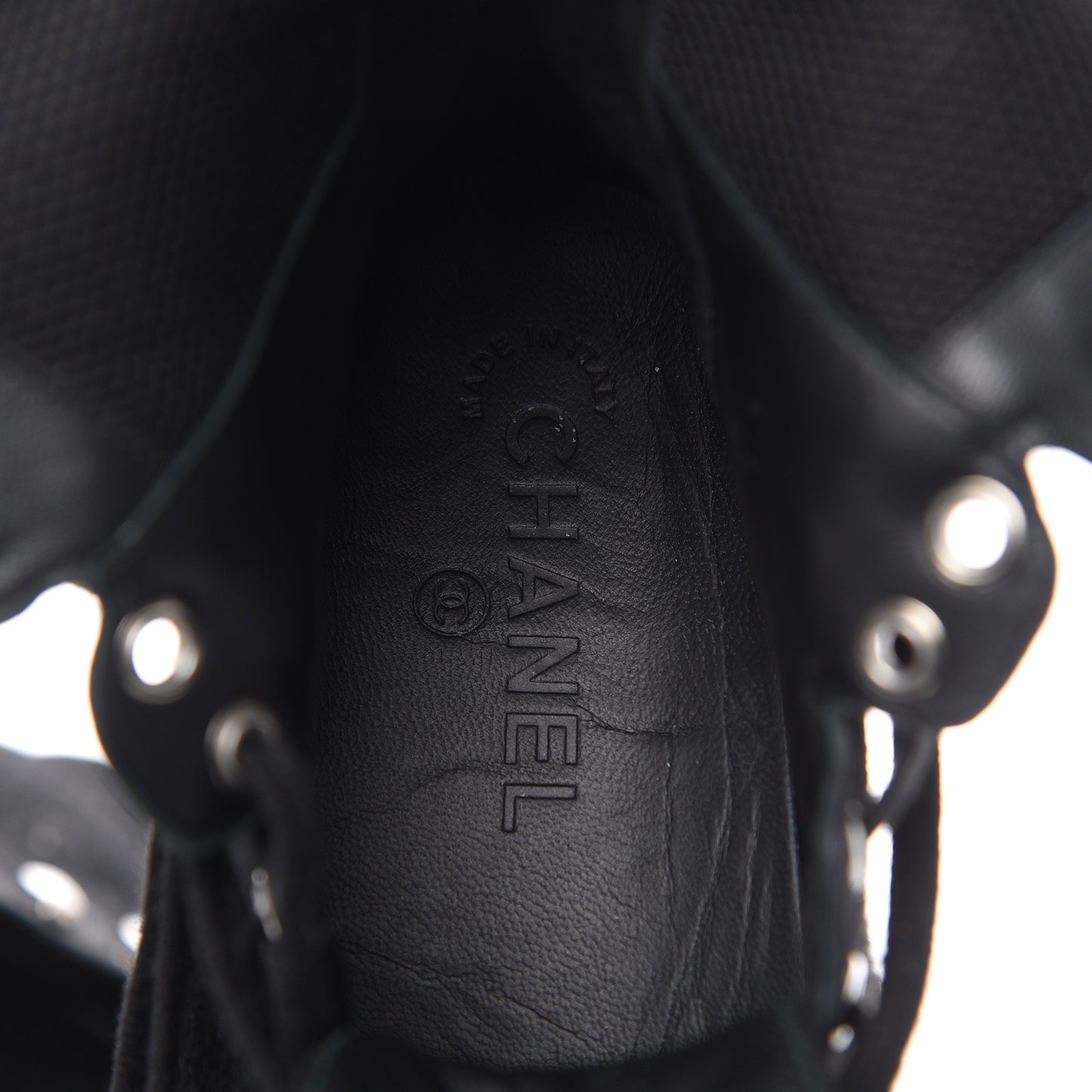 Tweed Patent Calfskin Sneaker High Boots 40.5 Black