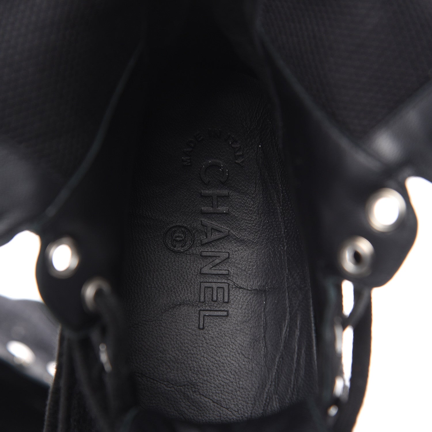 Chanel Tweed Patent Calfskin Sneaker High Boots 40.5 Black 8 of 11