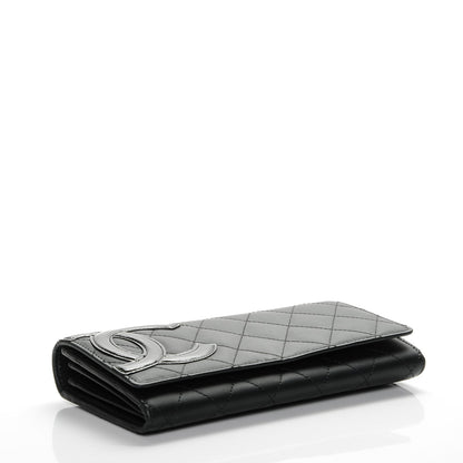 Chanel Calfskin Quilted Cambon Flap Wallet Black 4 of 8