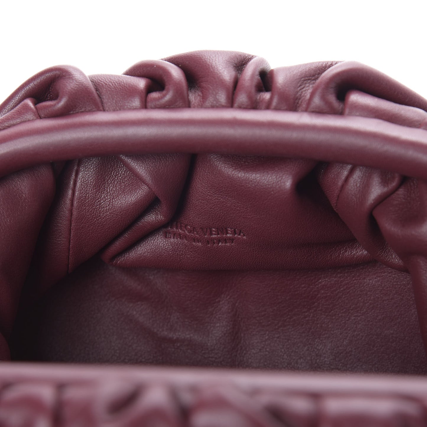 Butter Calfskin The Mini Pouch Bordeaux