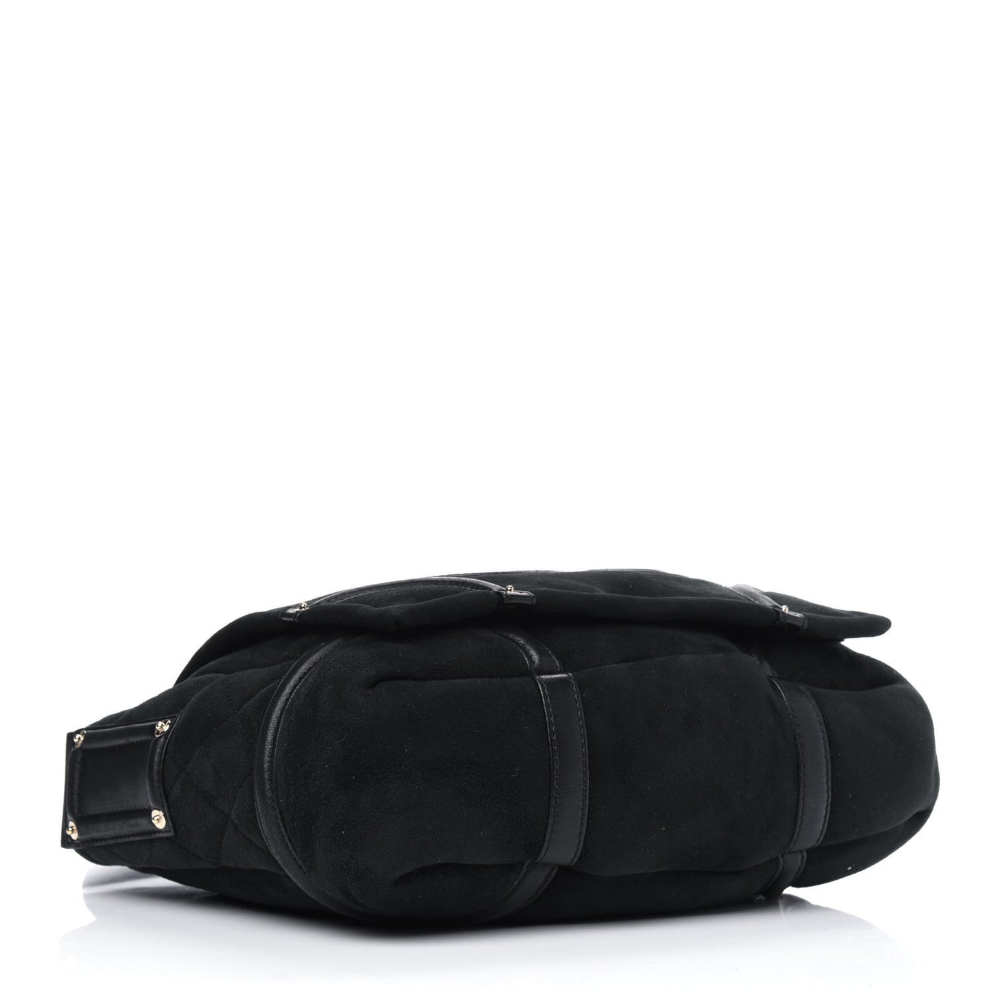 Suede Sparkling Winter Messenger Black