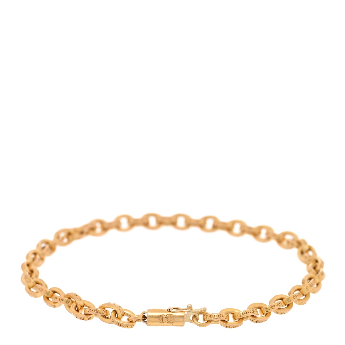 22K Yellow Gold Paperclip Bracelet