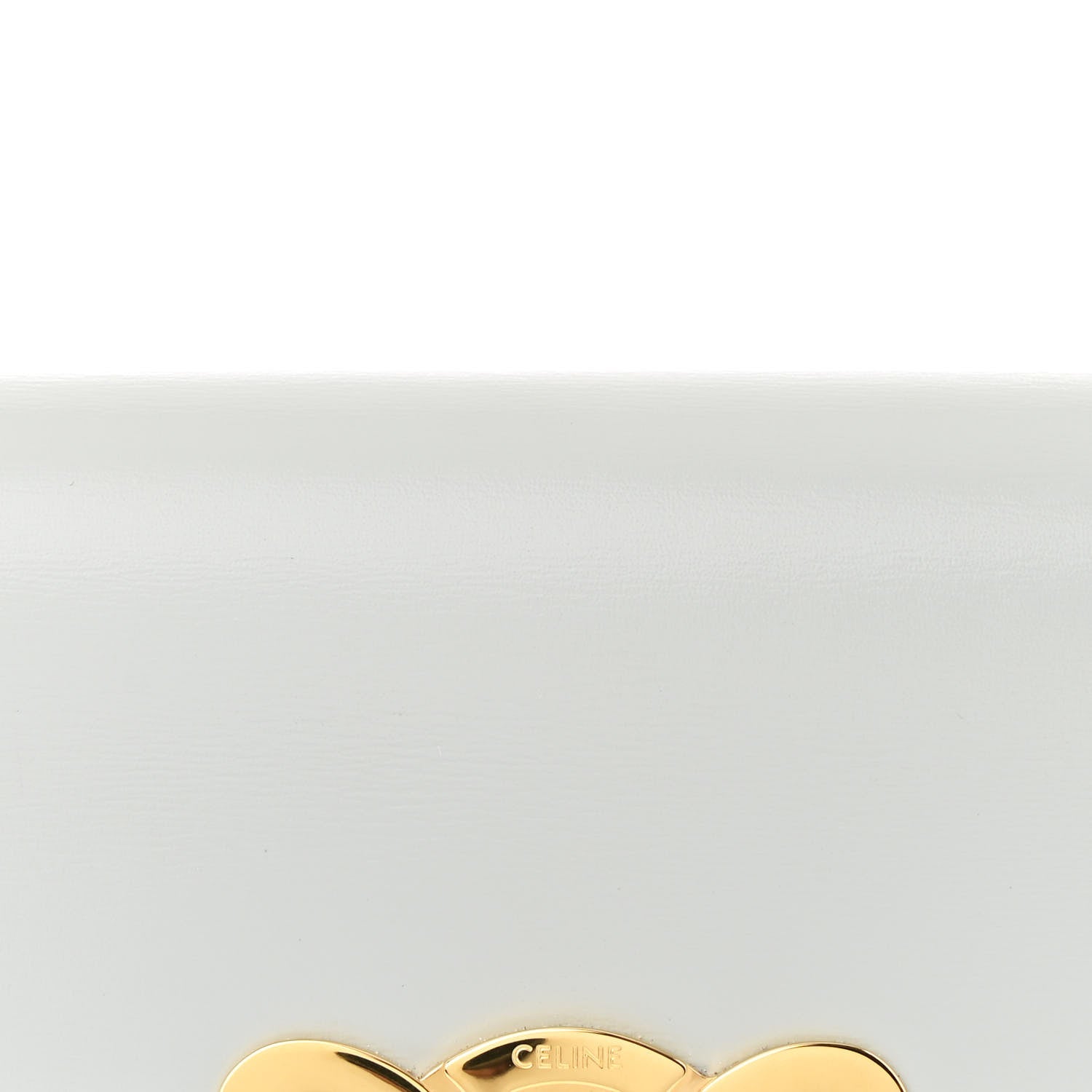 Celine Shiny Calfskin Triomphe Shoulder Bag Soft Blue 9 of 11