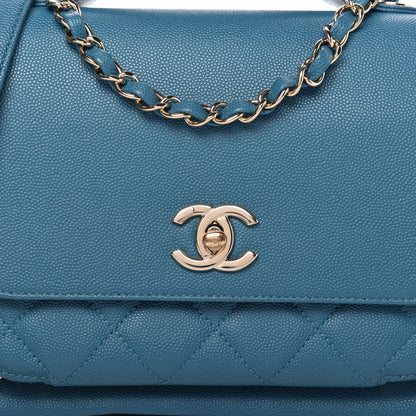 Chanel Caviar Quilted Medium Business Affinity Flap Blue 10 of 10