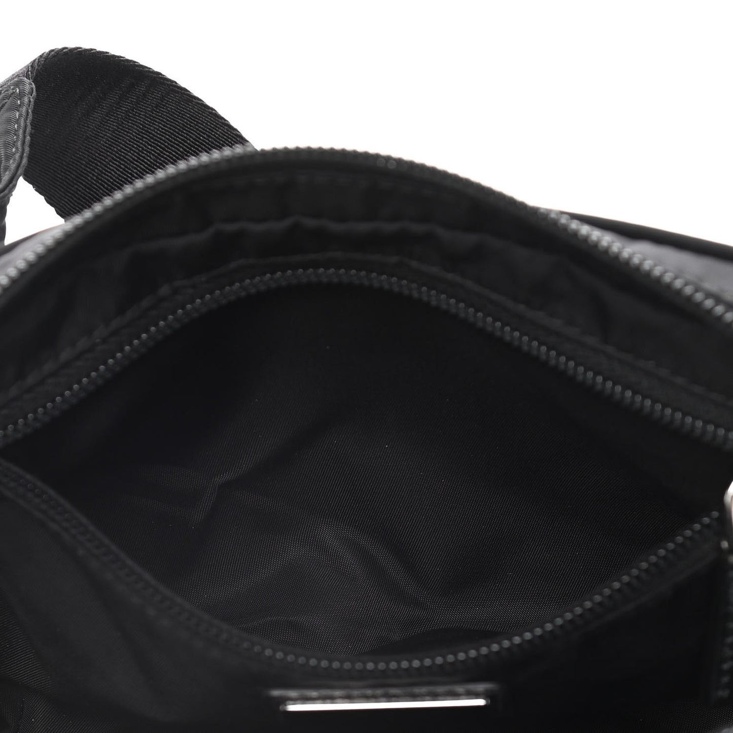 Tessuto Nylon Saffiano Belt Bag Black