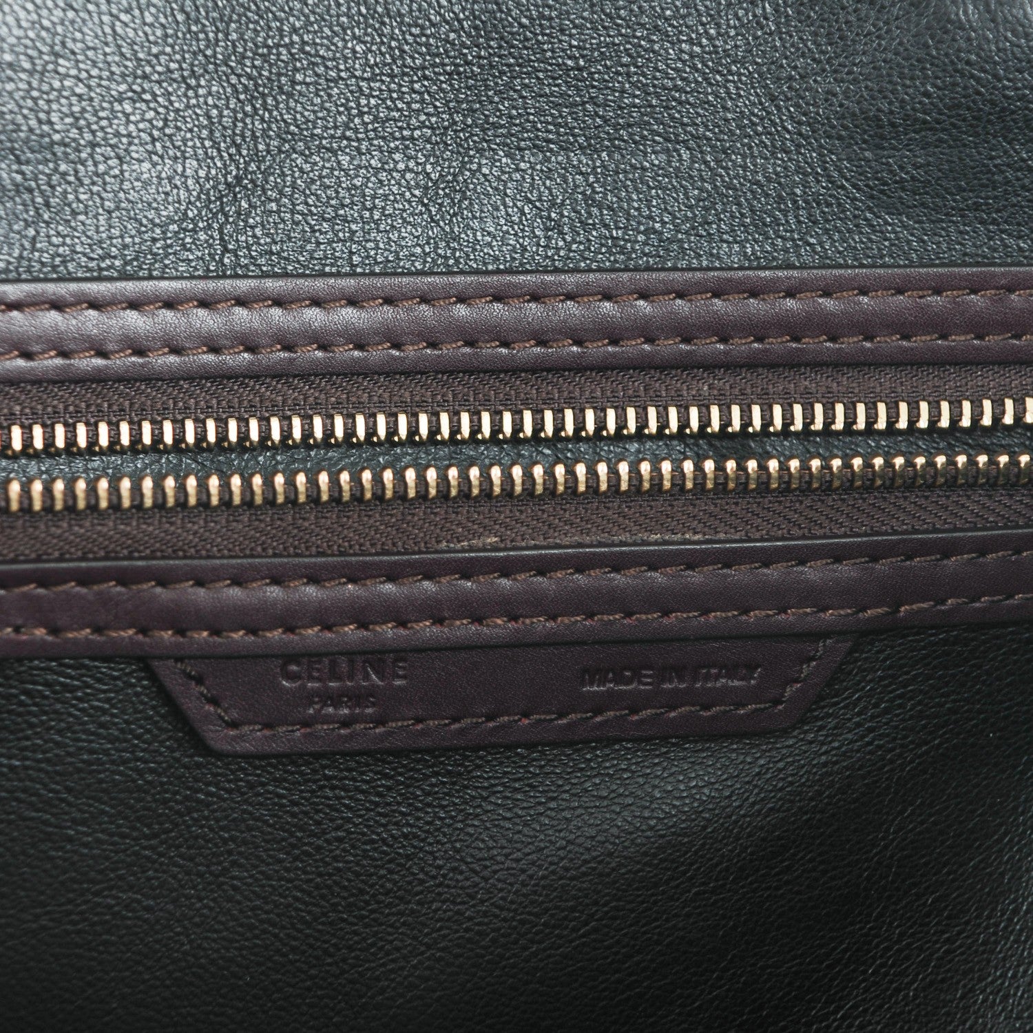 Celine Smooth Calfskin Suede Mini Tri-Color Luggage Burgundy 9 of 11