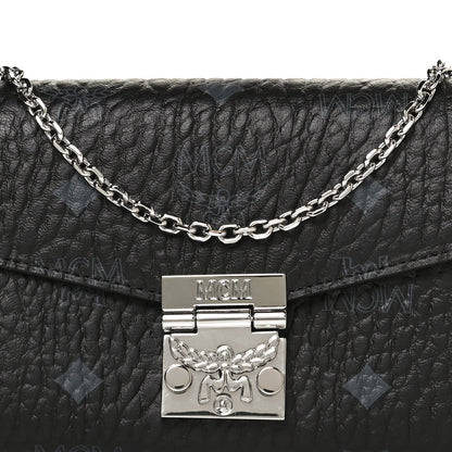 MCM Visetos Large Patricia Wallet On Chain Black Red 7 of 9