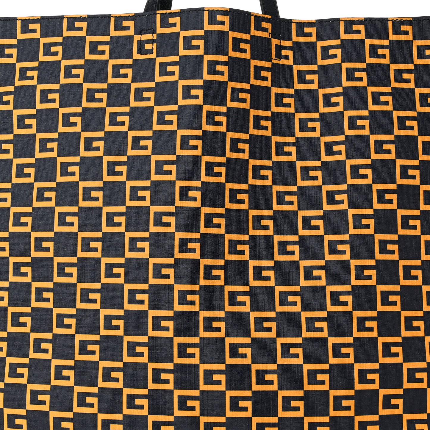 Coated Canvas Square G Vertical Tote Blue
