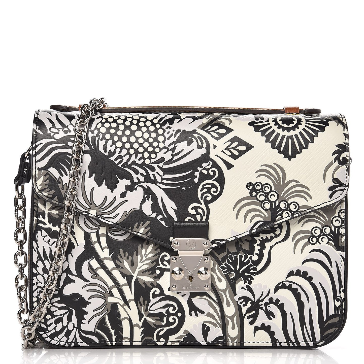 Epi Monogram Floral Pochette Metis Black White