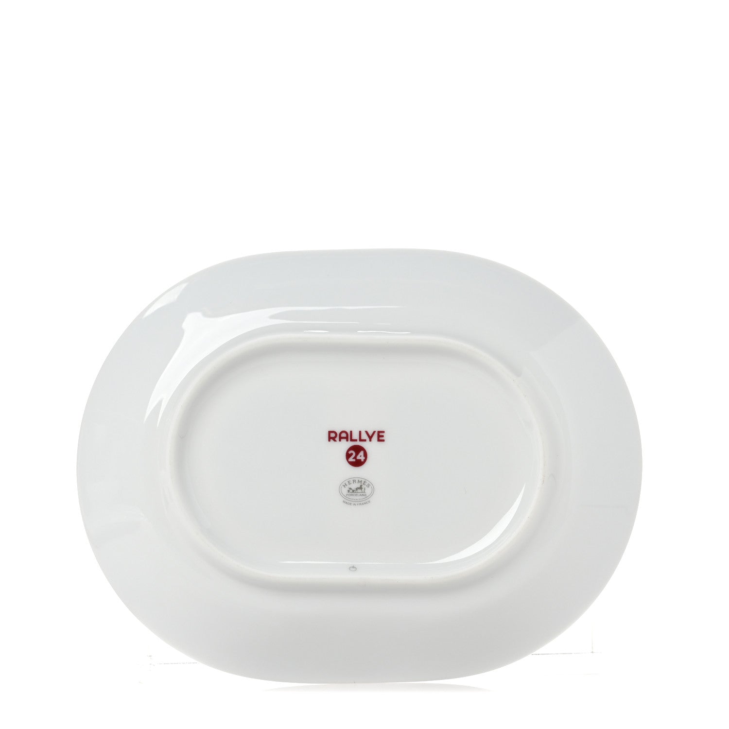 Hermes Porcelain Rallye 24 Mini Oval Plate 2 of 4