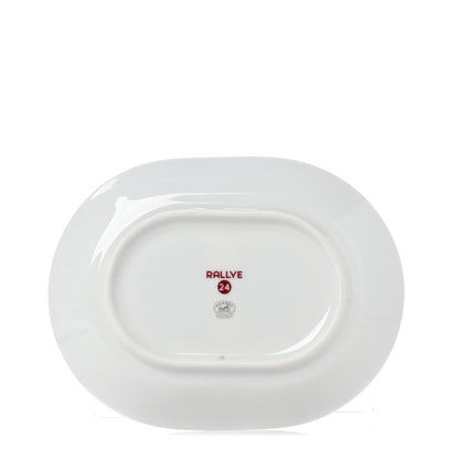 Hermes Porcelain Rallye 24 Mini Oval Plate 2 of 4