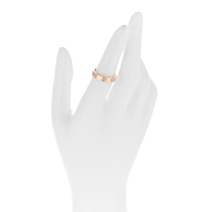 Cartier 18K Pink Gold Diamond 3.5mm LOVE Wedding Band Ring 51 5.75 2 of 4