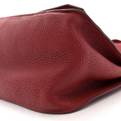 Hermes Taurillon Clemence Jypsiere 34 Rouge Venetian 10 of 18