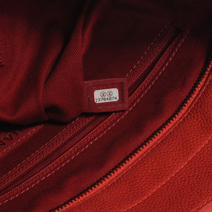 Chanel Iridescent Caviar Country Chic Hobo Red 7 of 7