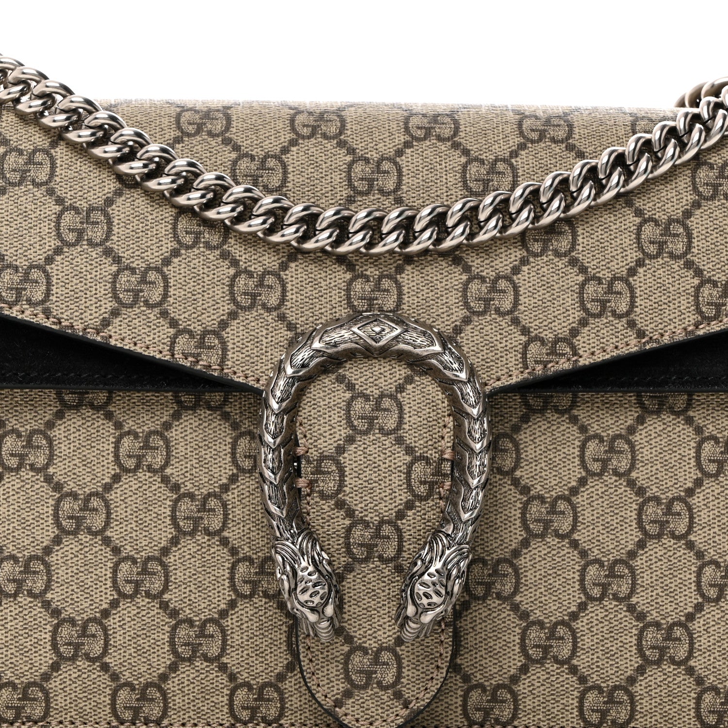 Gucci GG Supreme Monogram Small Dionysus Shoulder Bag Black 8 of 10
