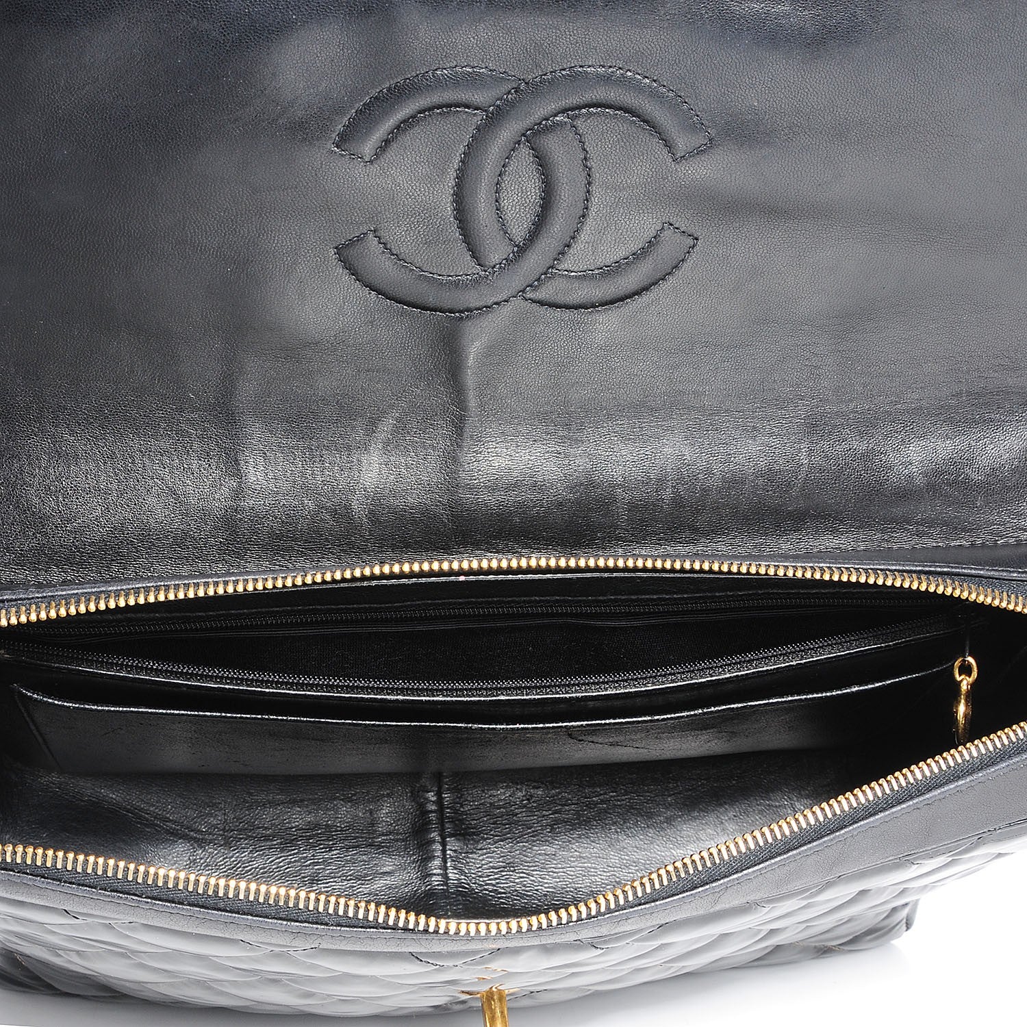 Chanel Patent Quilted Flap Backpack Black 9 of 9