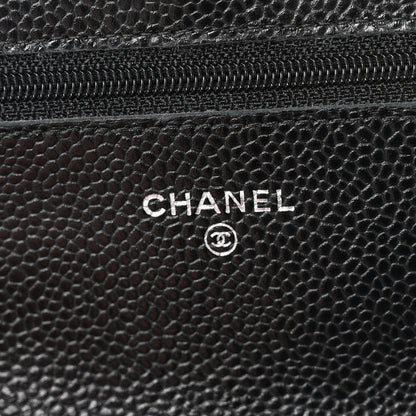 Chanel Caviar Quilted Wallet on Chain WOC Black 6 of 11