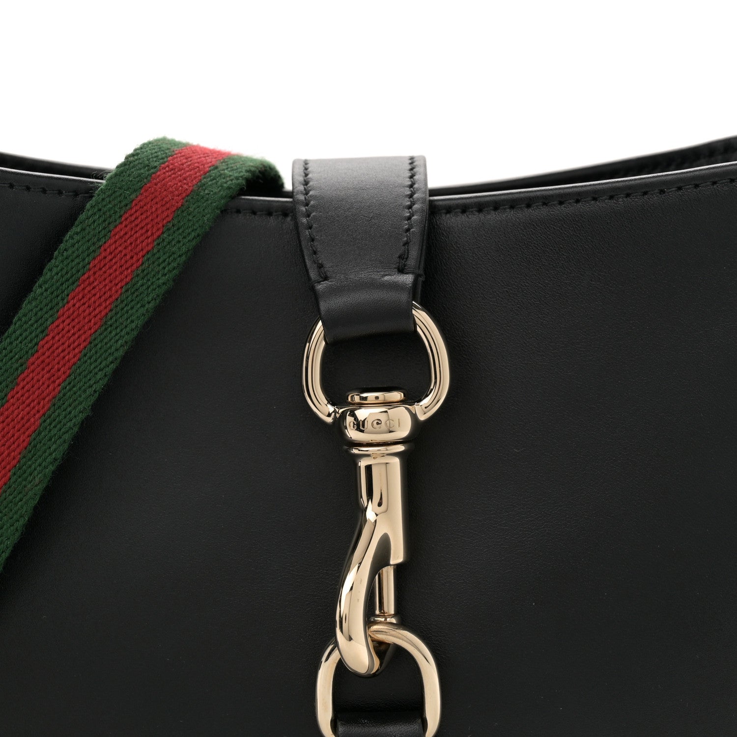 Gucci Calfskin Small Jackie Shoulder Bag Black 8 of 11