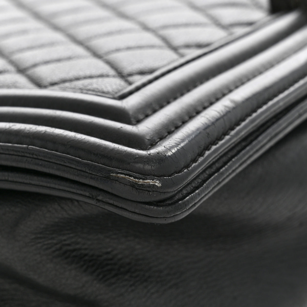 Chanel Calfskin Quilted Large Boy Flap Black 11 of 12
