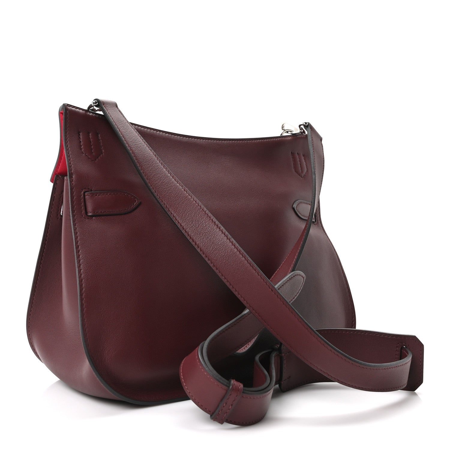 Hermes Swift Verso Jypsiere 28 Bordeaux Rose Extreme 2 of 10