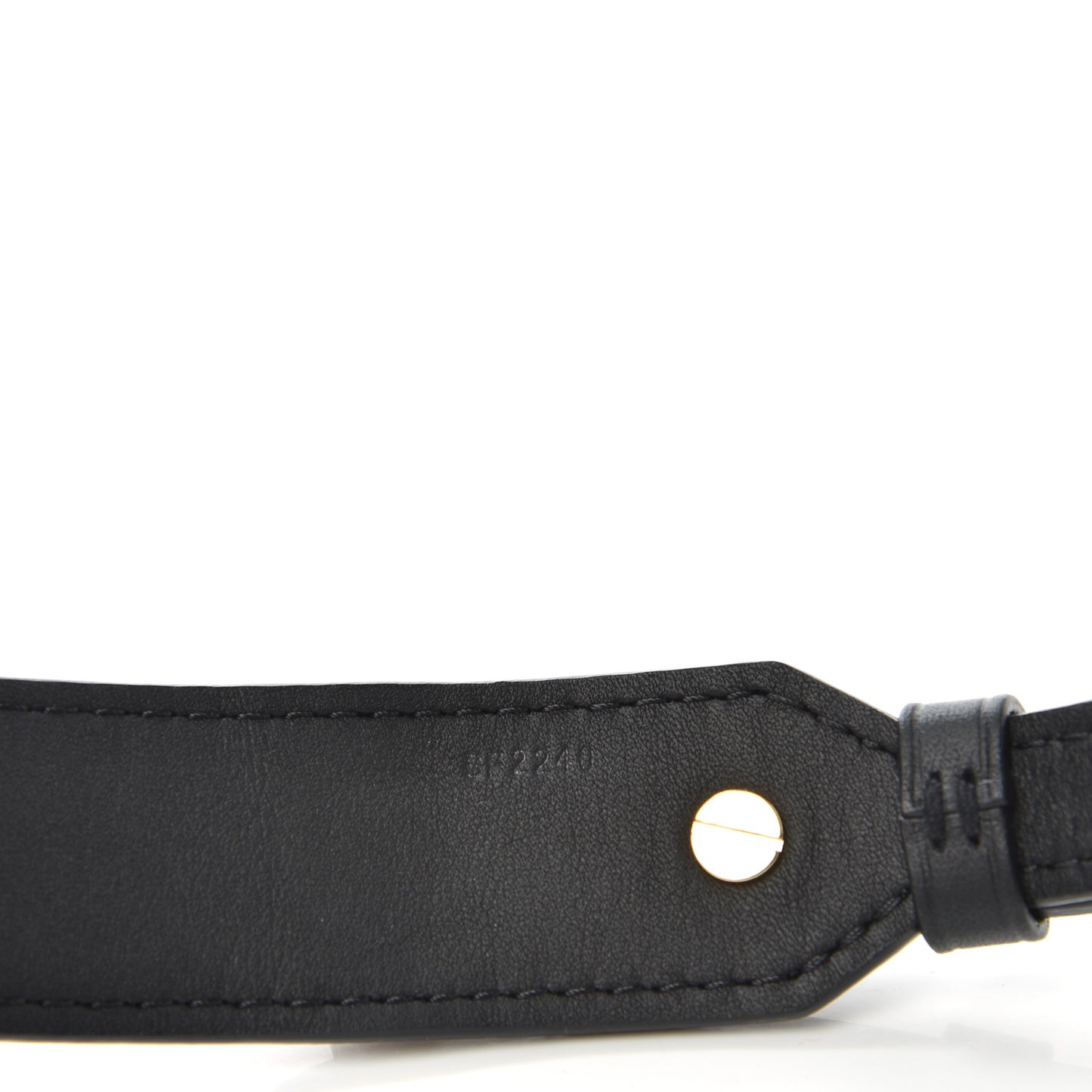 Reverse Monogram Bandouliere Shoulder Strap XL Black