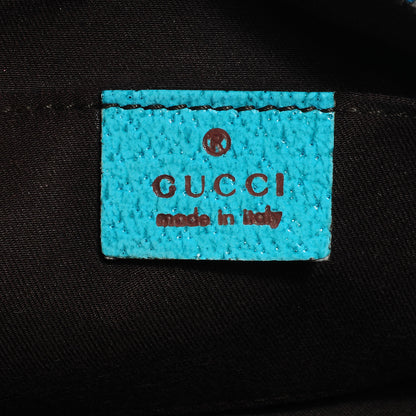 Gucci Monogram Bamboo Pochette Turquoise 6 of 7