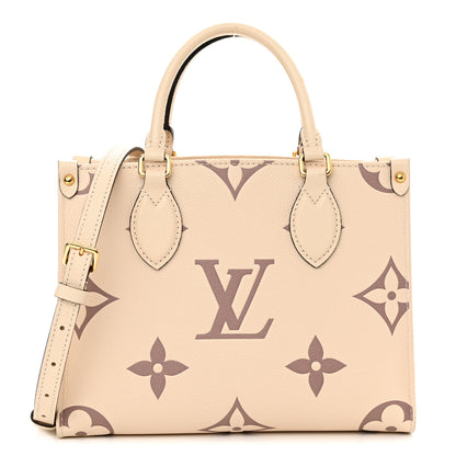Louis Vuitton Empreinte Monogram Giant Onthego PM Creme Bois De Rose 1 of 12
