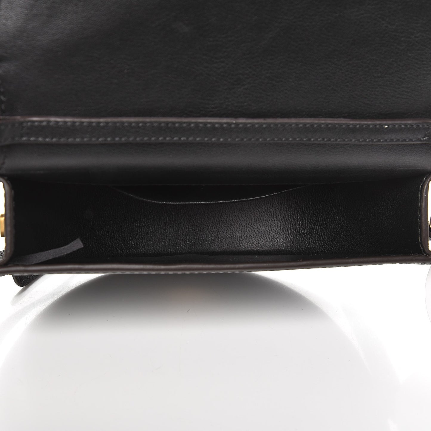 Calfskin Small Nile Bracelet Minaudiere Bag Black