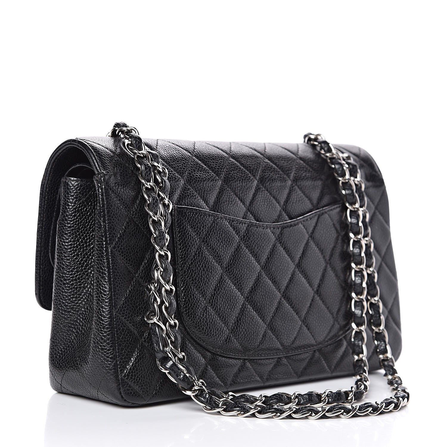 Chanel Caviar Quilted Medium Double Flap Black 3 of 16