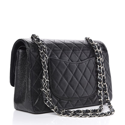 Chanel Caviar Quilted Medium Double Flap Black 3 of 16