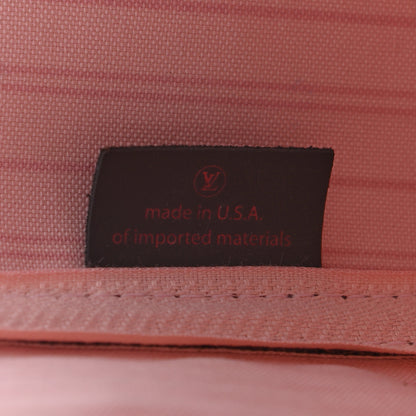 Louis Vuitton Damier Ebene Neo Neverfull MM Rose Ballerine 7 of 9