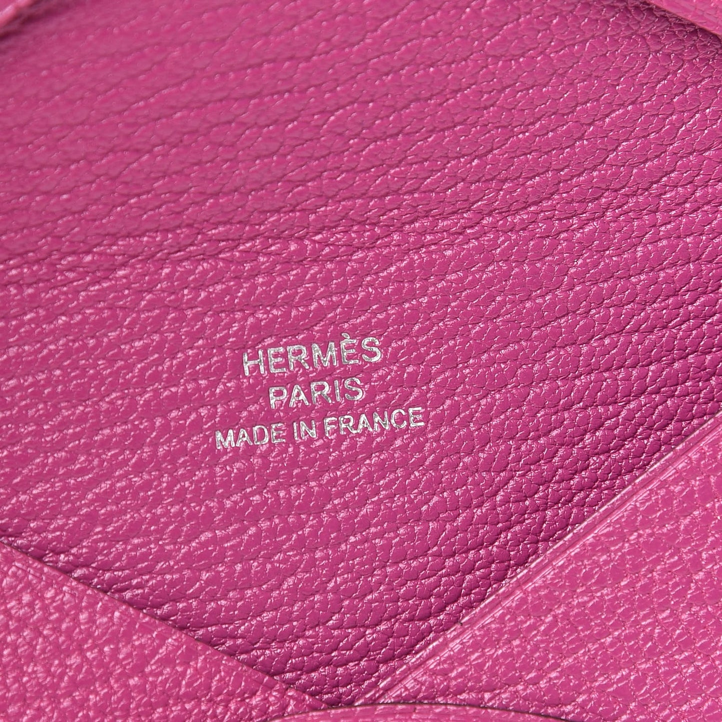 Chevre Mysore Calvi Card Case Rose Pourpre