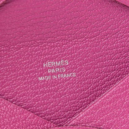 Hermes Chevre Mysore Calvi Card Case Rose Pourpre 6 of 8