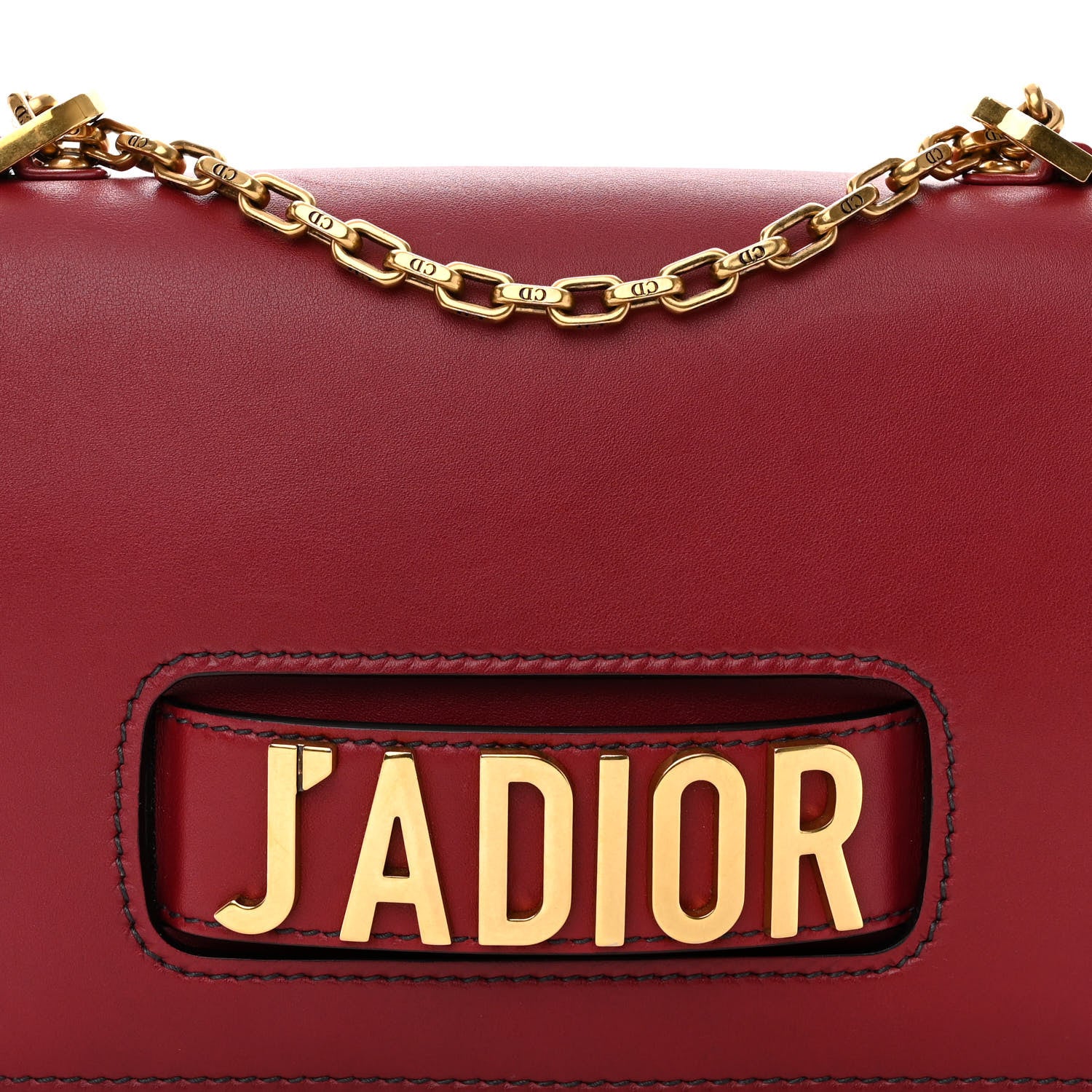 Christian Dior Calfskin J'Adior Chain Flap Bag Red 7 of 11
