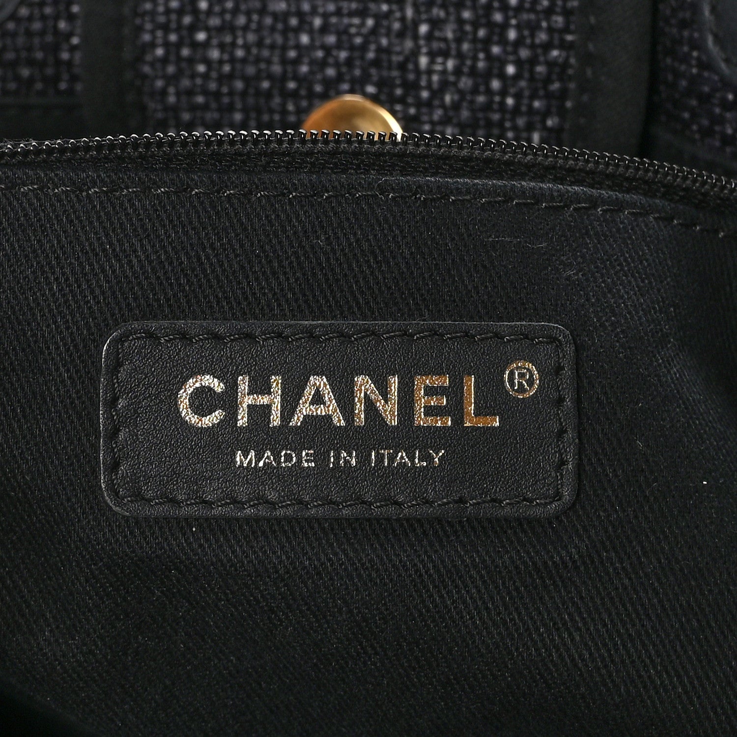 Chanel Woven Straw Raffia Medium Deauville Tote Black 7 of 11