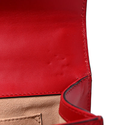 Gucci Guccissima Small Padlock Shoulder Bag Hibiscus Red 10 of 11