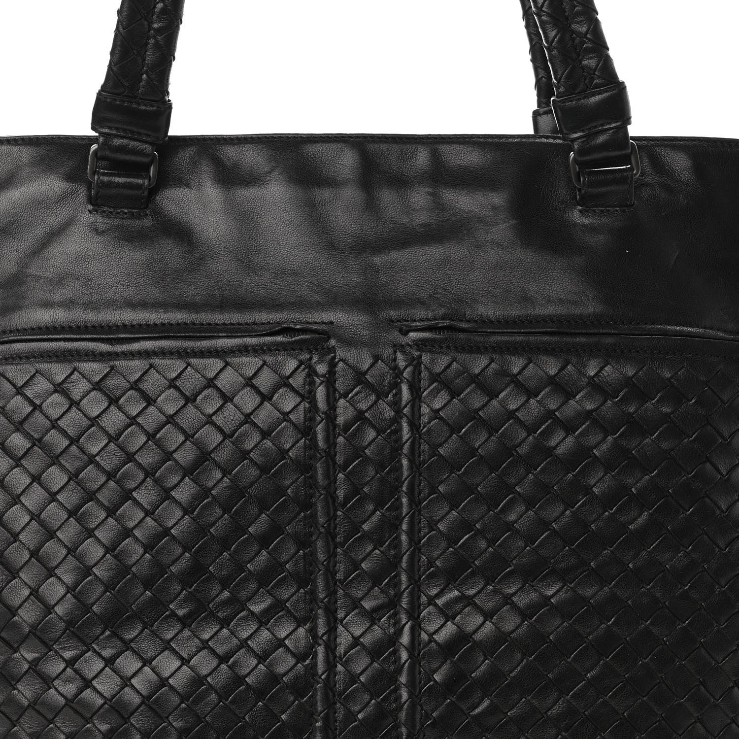 Bottega Veneta Nappa Intrecciato Pocket Tote Black 7 of 10