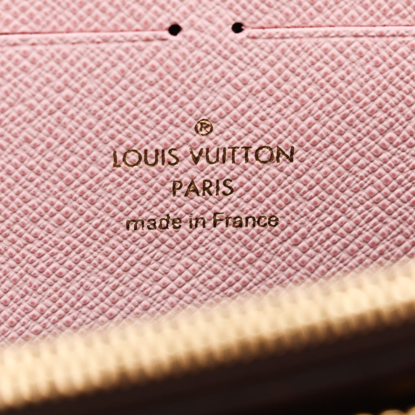 Monogram Clemence Wallet Rose Ballerine