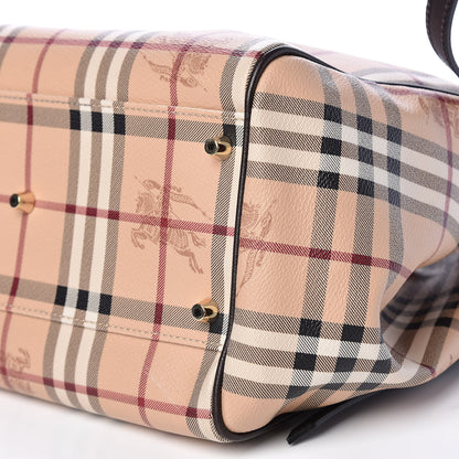 Burberry Haymarket Check Small Canterbury Tote Chocolate 6 of 9