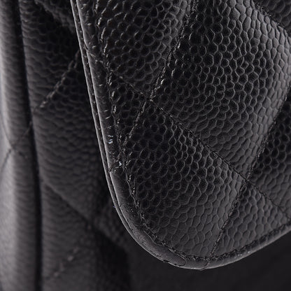 Chanel Caviar Quilted Jumbo Double Flap Black 13 of 17