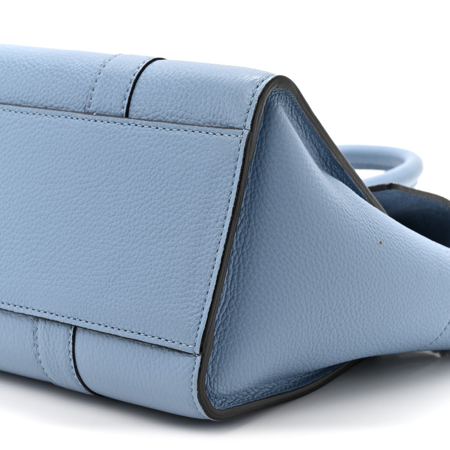 Mulberry Classic Grain Calfskin Small Bayswater Porcelain Blue 8 of 15