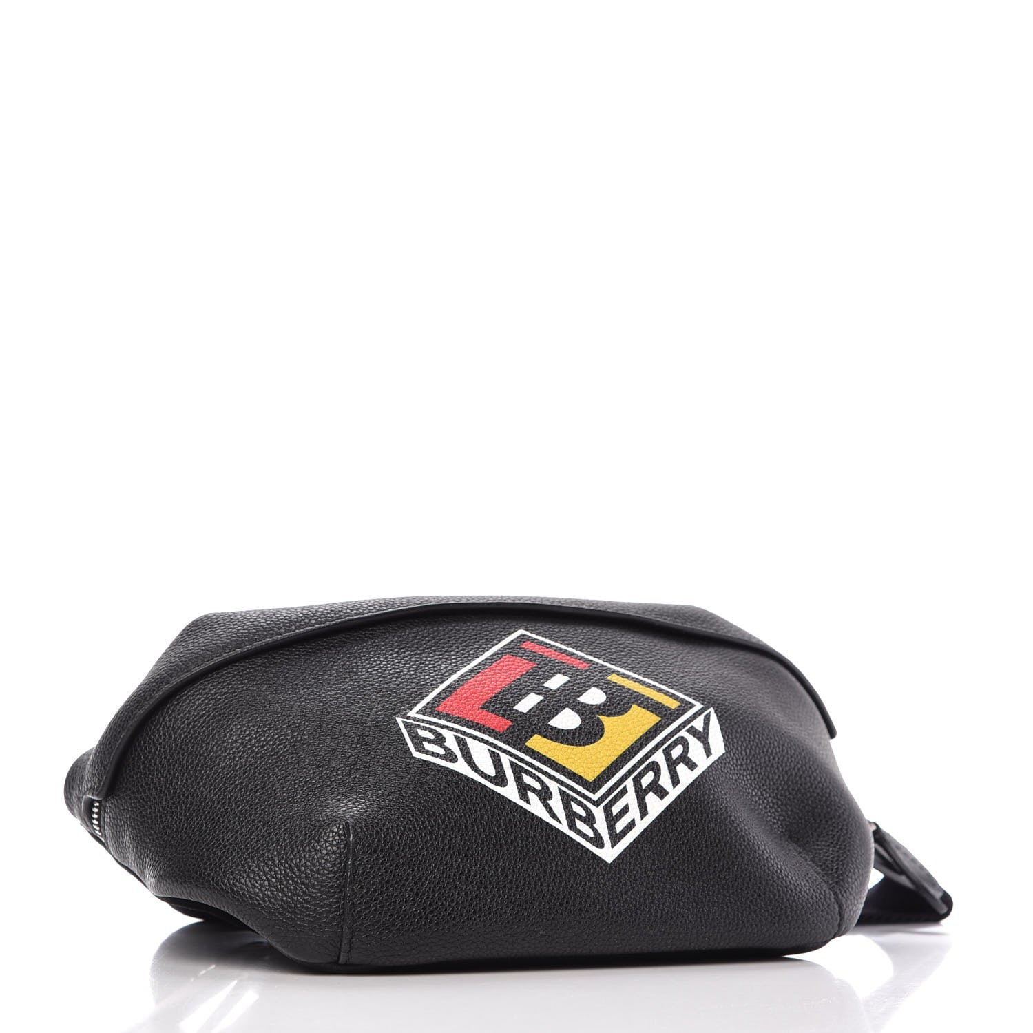 Burberry Grainy Calfskin Logo Graphic Sonny Bum Bag Black 4 of 9