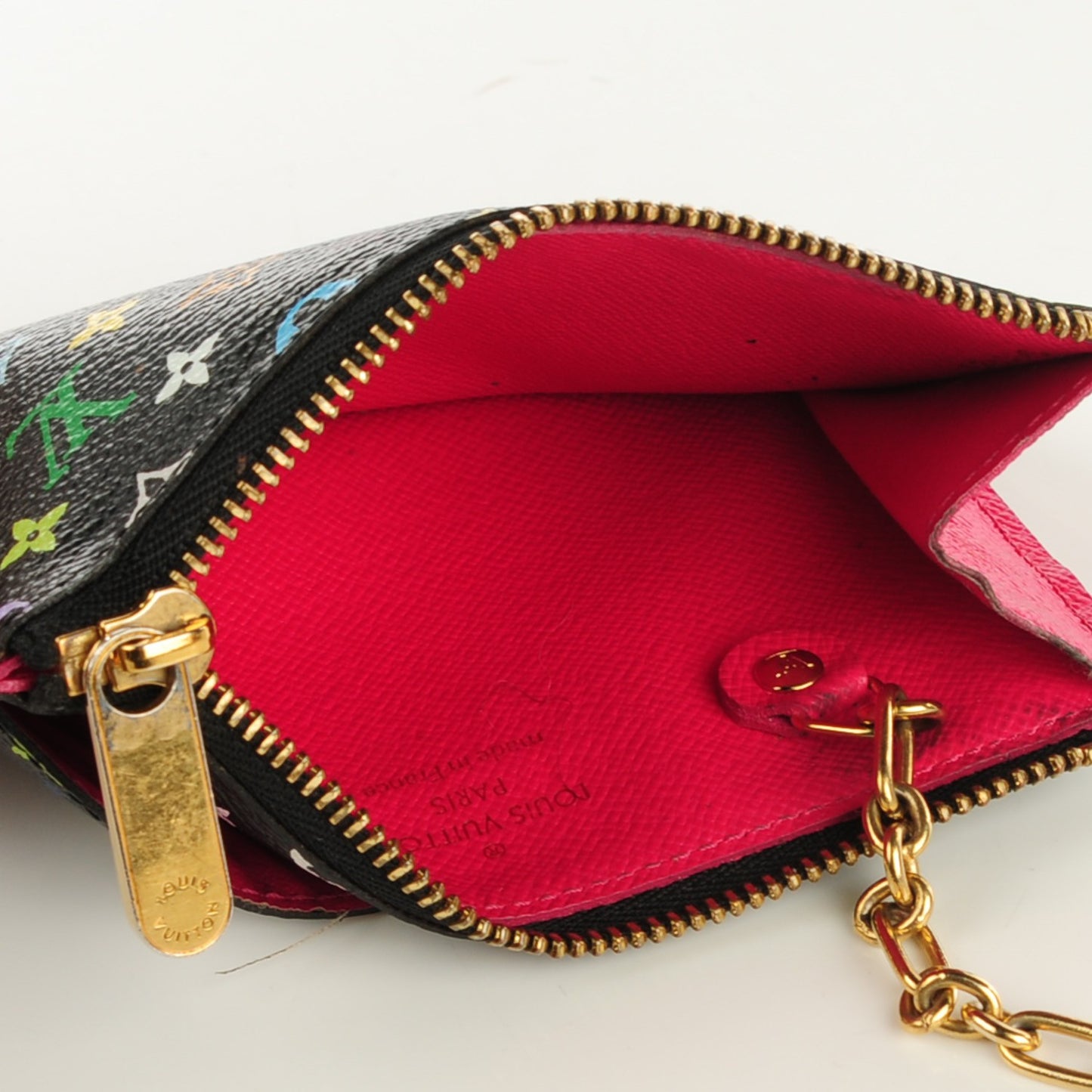 Monogram Multicolor Key Pouch Black Grenade